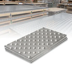 แผ่นสแตนเลสลายนูนกลม (ปั๊ม)